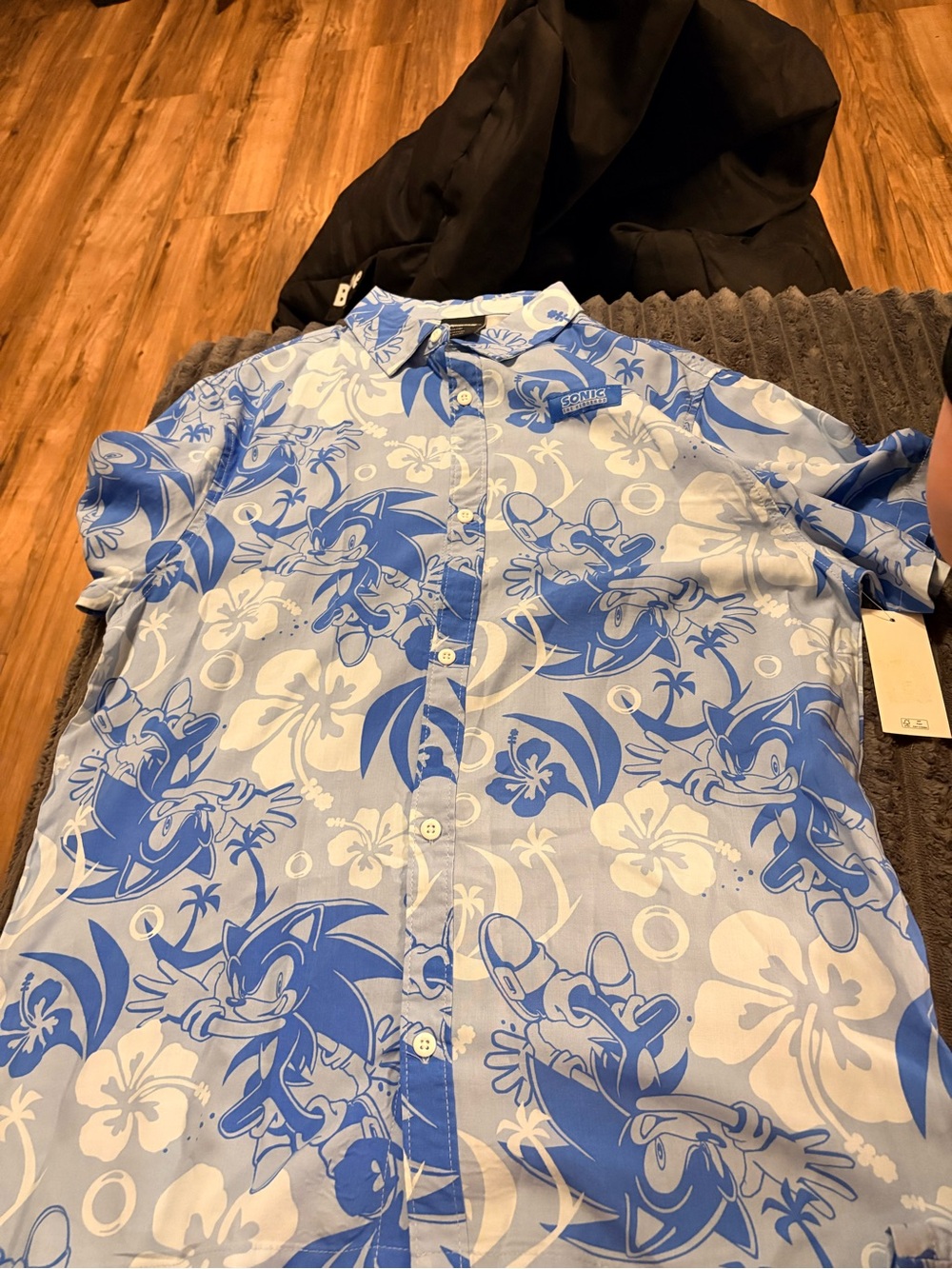 Sonic The Hedgehog Blue Graphic Short-Sleeve Shirt